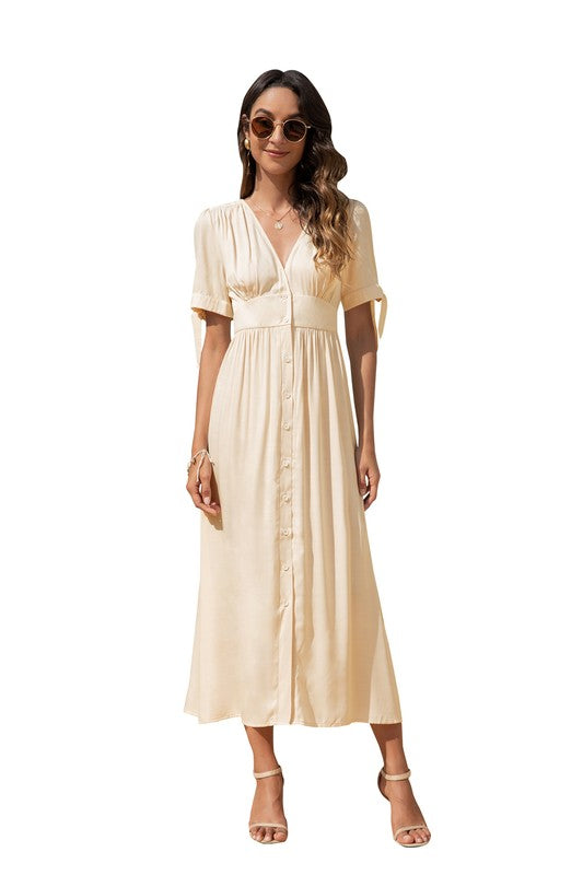 Maxi Dress with buttons on the front