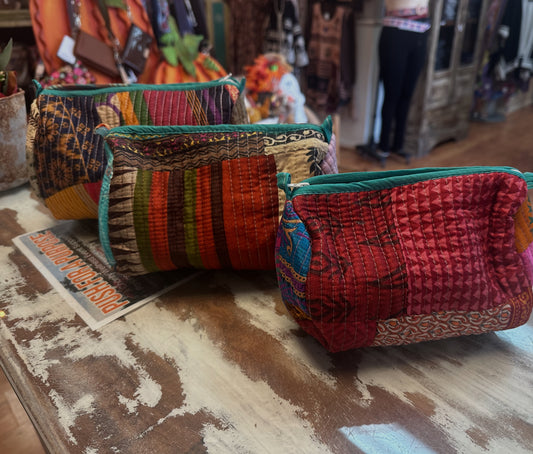 Kantha Make Up Bags